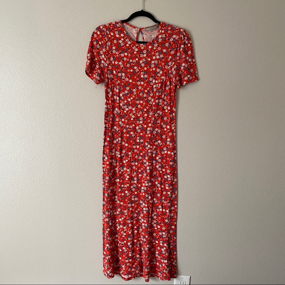 ASOS floral print midi dress